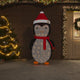 Vidaxl kerstpinguïn decoratief led 180 cm luxe stof