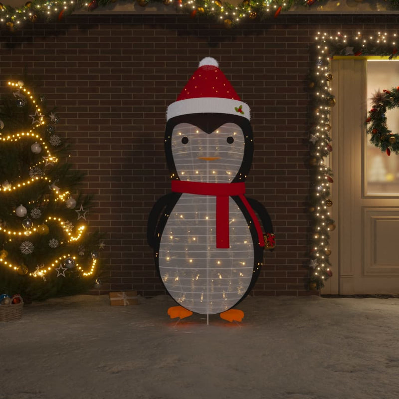 Load image into Gallery viewer, Vidaxl kerstpinguïn decoratief led 180 cm luxe stof
