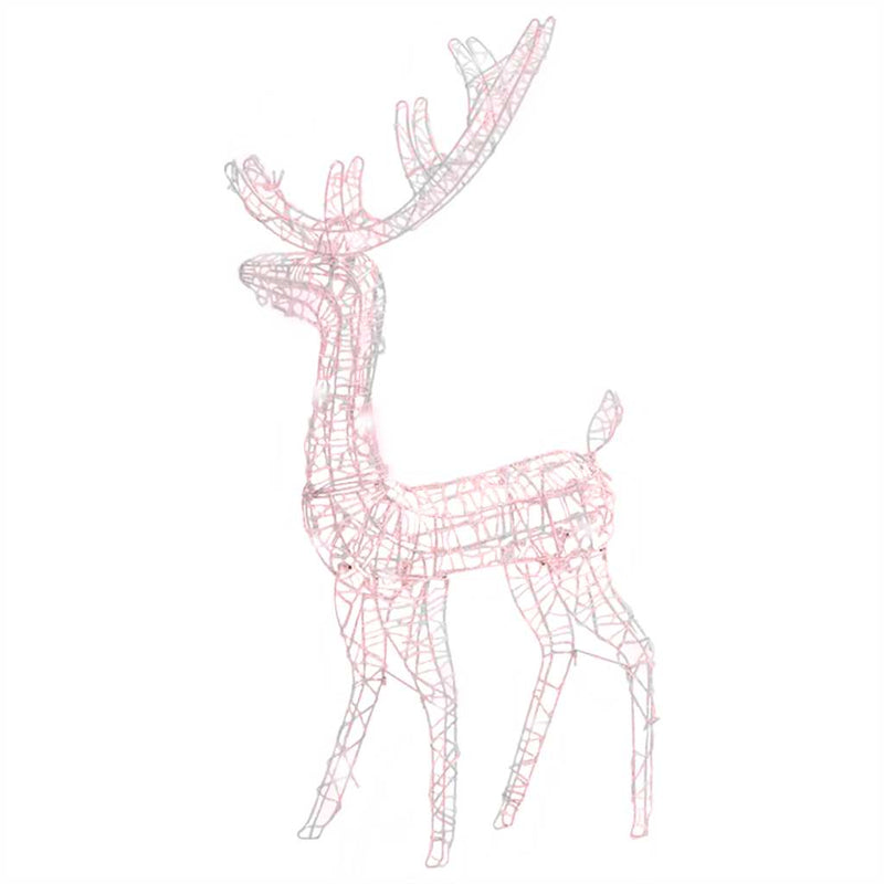 Load image into Gallery viewer, Vidaxl kerstversiering rendier 140 led's 120 cm acryl warmwit
