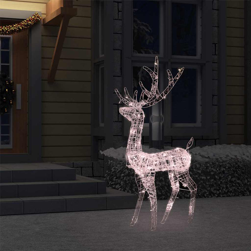 Load image into Gallery viewer, Vidaxl kerstversiering rendier 140 led's 120 cm acryl warmwit
