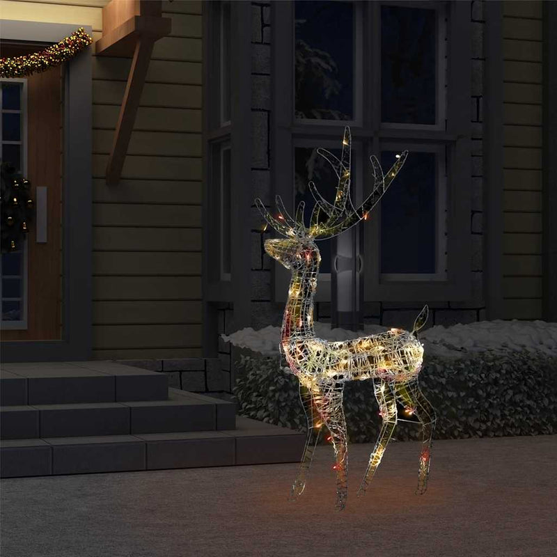Load image into Gallery viewer, Vidaxl kerstversiering rendier 140 led's 120 cm acryl meerkleurig
