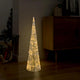 Vidaxl lichtkegel decoratief led warmwit 90 cm acryl