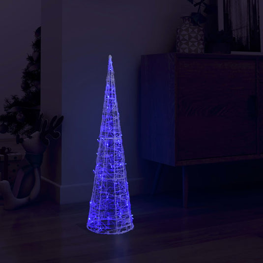 Vidaxl lichtkegel decoratief led blauw 90 cm acryl