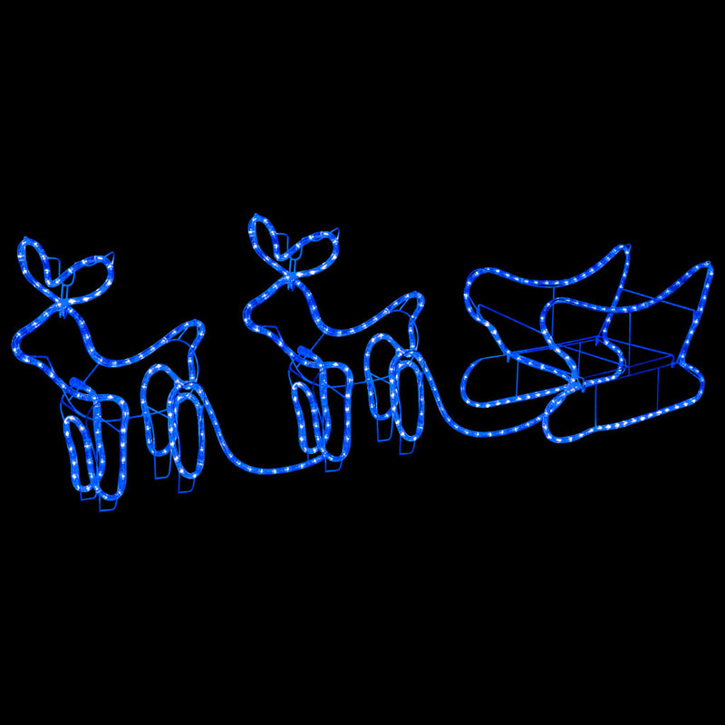 Load image into Gallery viewer, Vidaxl buitenkerstversiering rendier en slee 576 led's
