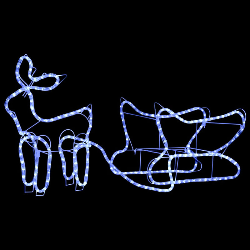 Load image into Gallery viewer, Vidaxl kerstdecoratie rendier en slee 252 led's
