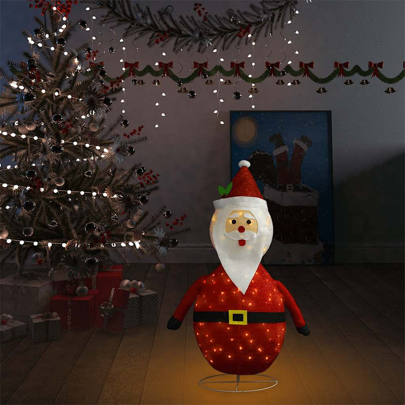 Load image into Gallery viewer, Vidaxl kerstman decoratief led 90 cm luxe stof
