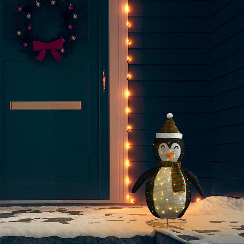 Load image into Gallery viewer, Vidaxl kerstpinguïn decoratief led 60 cm luxe stof
