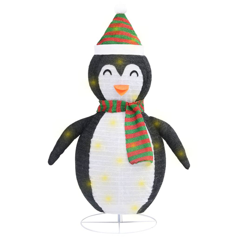 Load image into Gallery viewer, Vidaxl kerstpinguïn decoratief led 90 cm luxe stof
