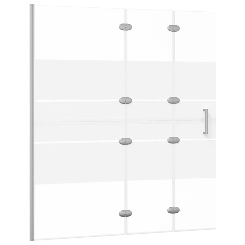 Afbeelding laden in galerijviewer, Vidaxl douchewand inklapbaar 120x140 cm esg wit

