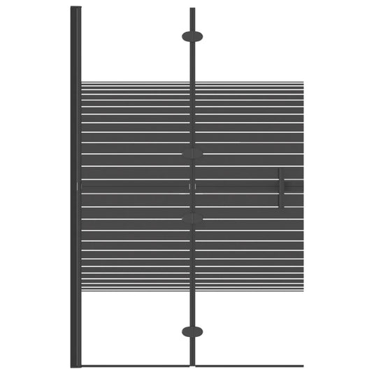Vidaxl douchewand inklapbaar 80x140 cm zwart