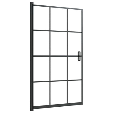 Vidaxl douchewand 80x140 cm esg zwart