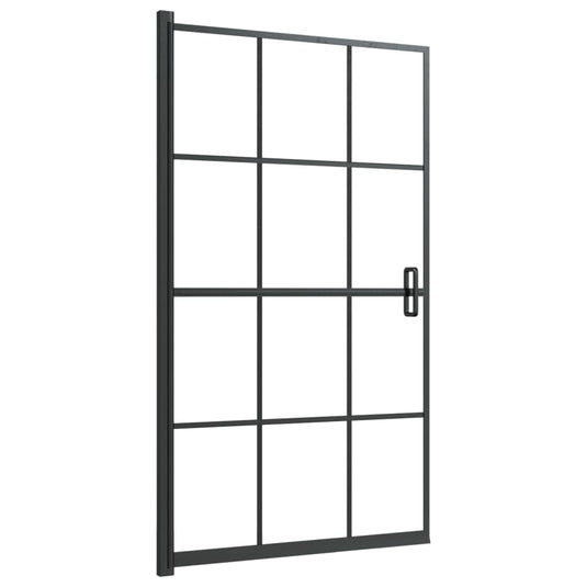 Vidaxl douchewand 80x140 cm esg zwart