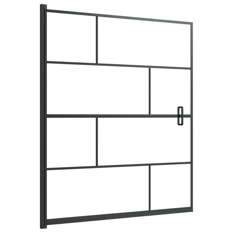 Load image into Gallery viewer, Vidaxl douchewand 116x140 cm esg zwart
