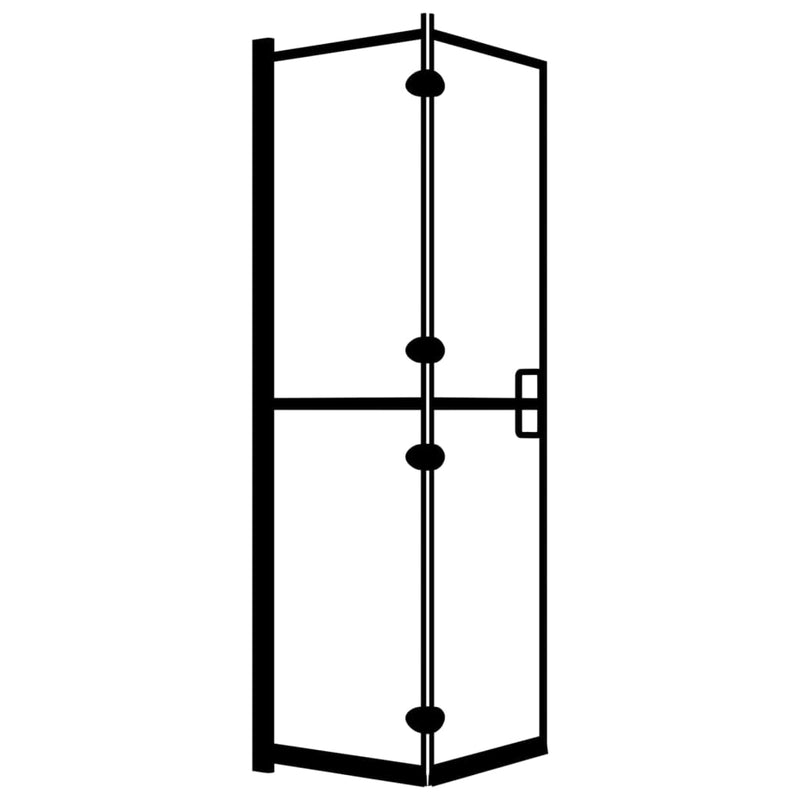Load image into Gallery viewer, Vidaxl douchewand inklapbaar 100x140 cm esg zwart
