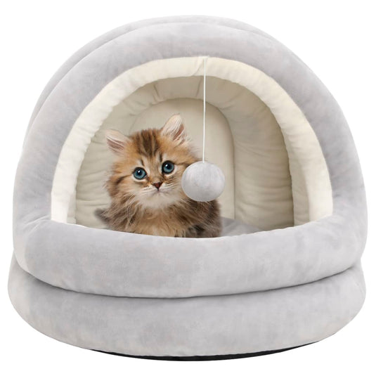 Vidaxl kattenmand 40x40x35 cm grijs en crèmekleurig
