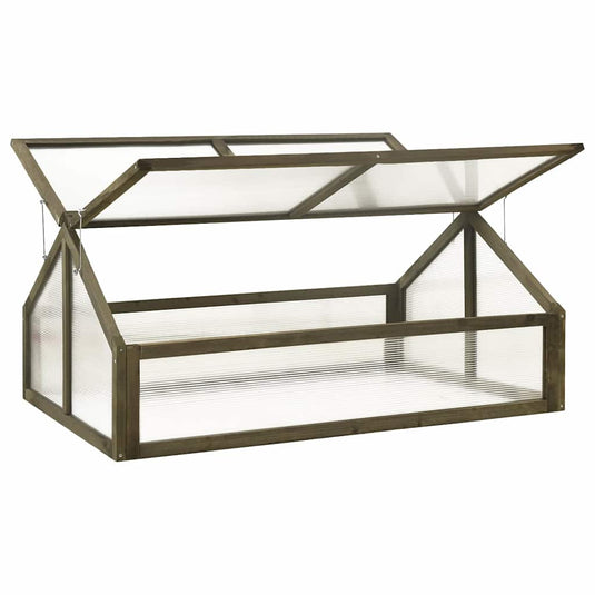 Vidaxl broeikas 114x80x50 cm vurenhout grijs
