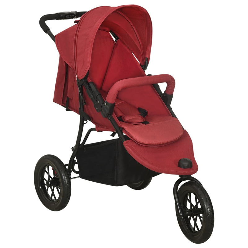 Load image into Gallery viewer, Vidaxl kinderwagen staal rood
