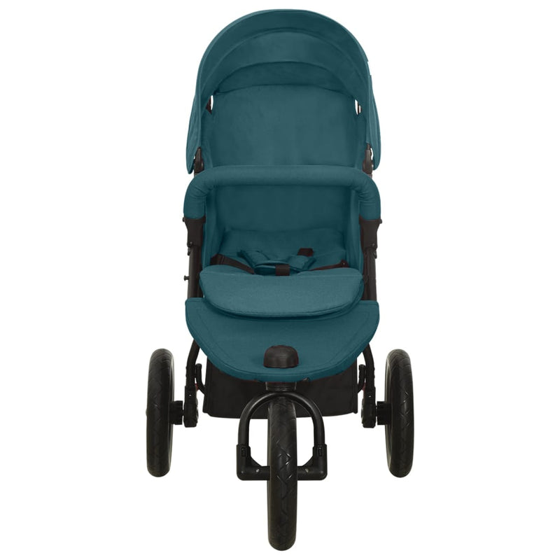 Load image into Gallery viewer, VidaXL Kinderwagen staal groen
