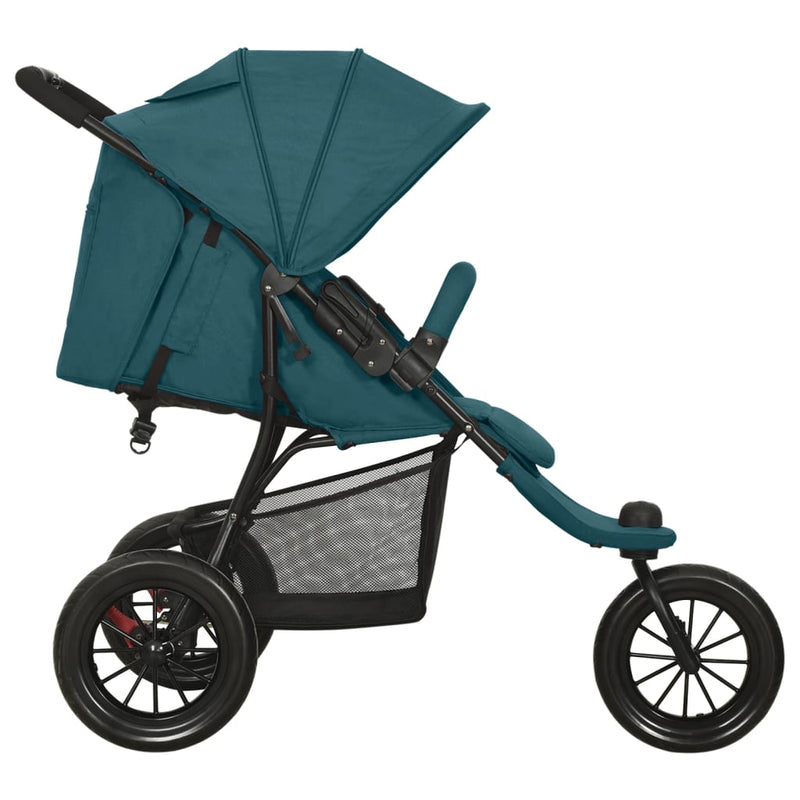Load image into Gallery viewer, VidaXL Kinderwagen staal groen
