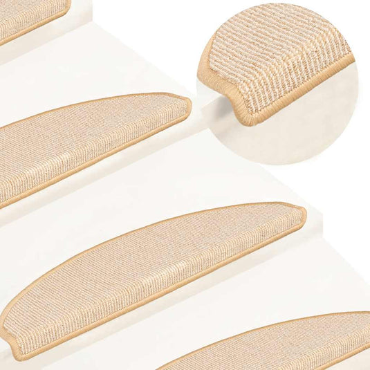 VidaXL Trapmatten 15 st 65x21x4 cm wit en bruin