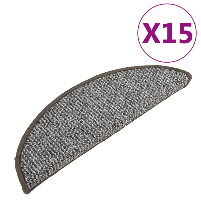 Load image into Gallery viewer, VidaXL Trapmatten 15 st 56x17x3 cm grijs
