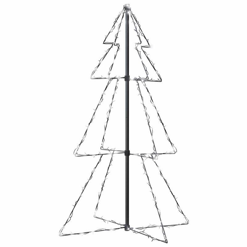 Afbeelding laden in galerijviewer, Vidaxl kegelkerstboom 160 led's binnen en buiten 78x120 cm

