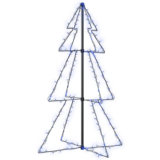 Vidaxl kegelkerstboom 160 led's binnen en buiten 78x120 cm