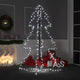 Vidaxl kegelkerstboom 200 led's binnen en buiten 98x150 cm