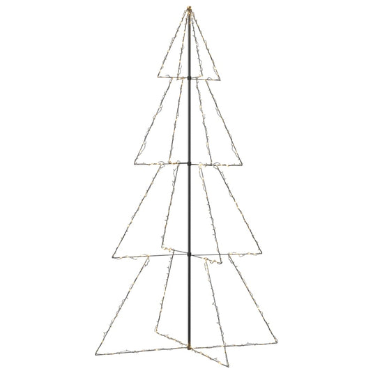 Vidaxl kegelkerstboom 360 led's binnen en buiten 143x250 cm