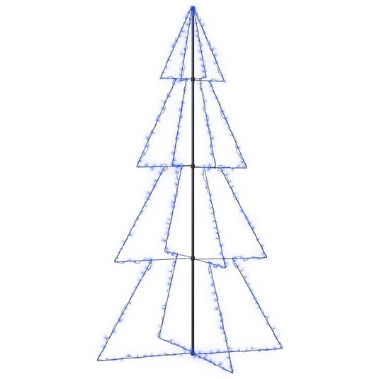 Vidaxl kegelkerstboom 360 led's binnen en buiten 143x250 cm