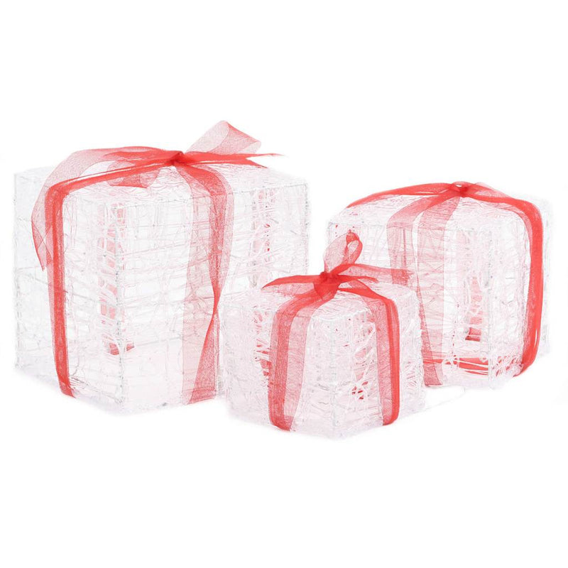 Load image into Gallery viewer, Vidaxl kerstverlichting geschenkdozen 3 st decoratief acryl kleurrijk
