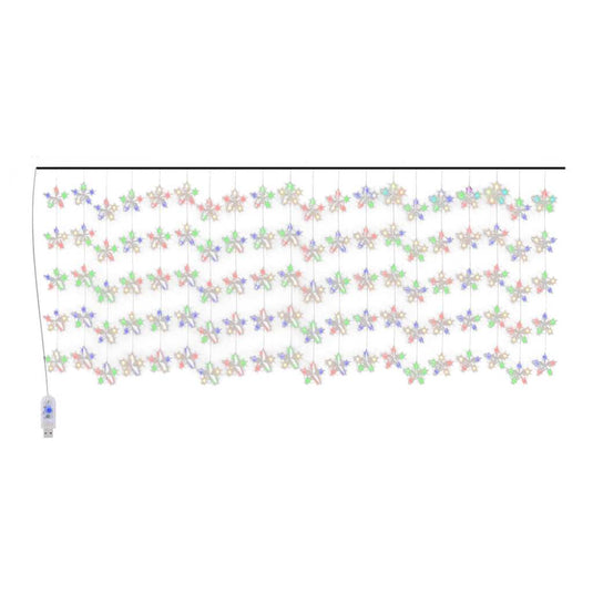 Vidaxl lichtsnoergordijn sterren met 500 led's 8 functies meerkleurig