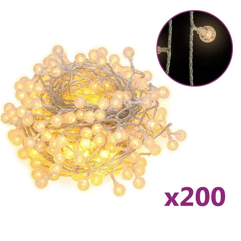Load image into Gallery viewer, Vidaxl lichtsnoer met 200 led's 8 functies warmwit 20 m
