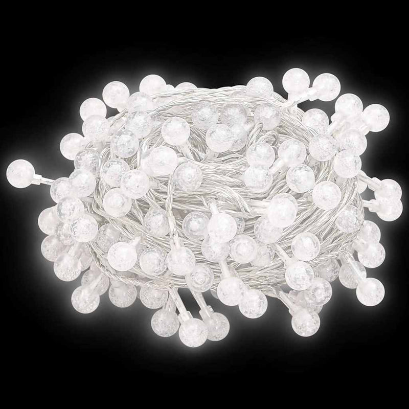 Load image into Gallery viewer, Vidaxl lichtsnoer met 200 led's 8 functies koudwit 20 m
