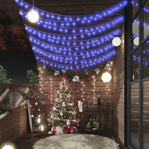 VidaXL Lichtsnoer met 200 LED's 8 functies blauw 20 m