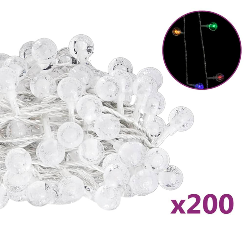 Load image into Gallery viewer, Vidaxl lichtsnoer met 200 led's 8 functies meerkleurig 20 m
