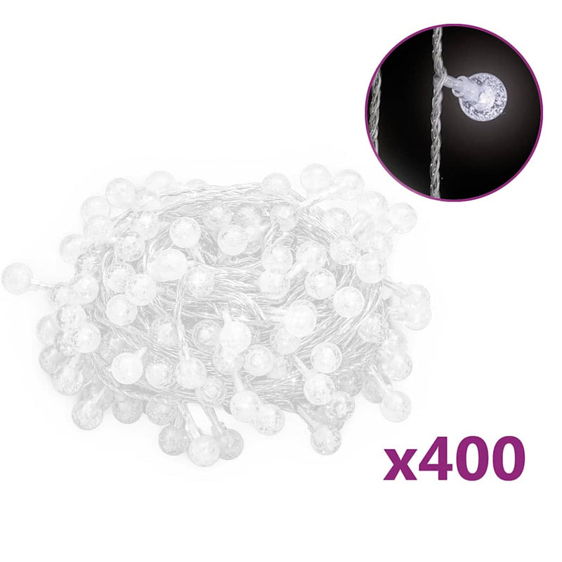 Load image into Gallery viewer, Vidaxl lichtsnoer met 400 led's 8 functies koudwit 40 m
