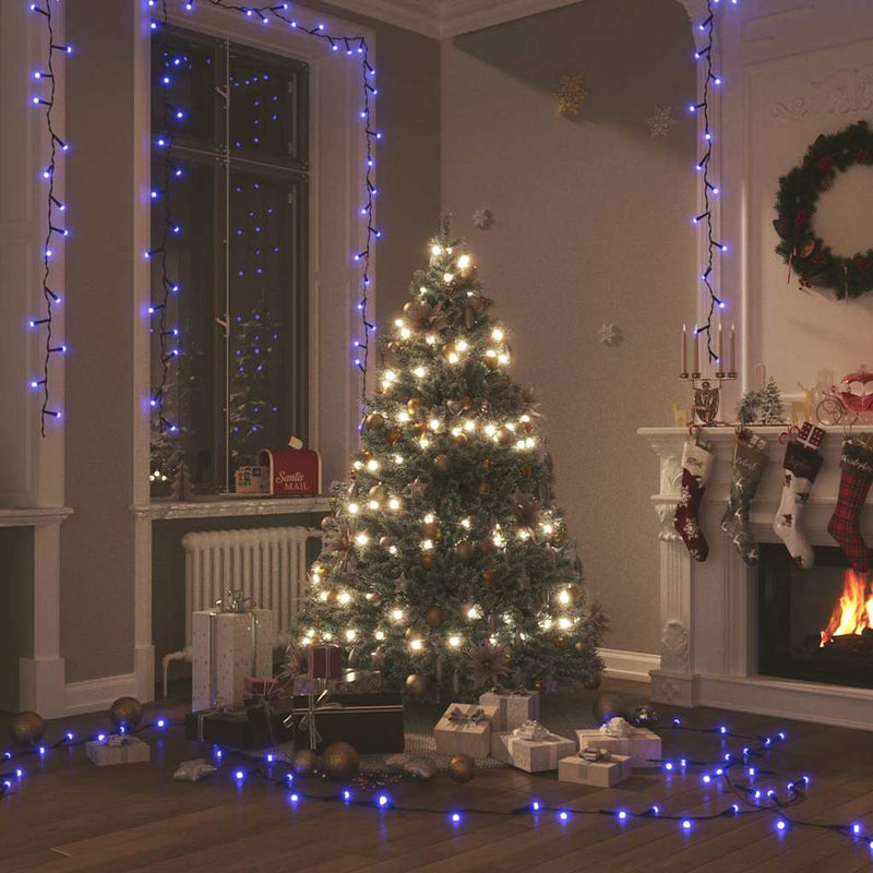 Load image into Gallery viewer, Vidaxl lichtsnoer met 400 led's met 8 lichteffecten 40 m blauw
