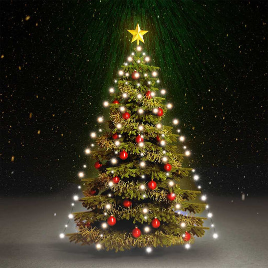 Vidaxl kerstboomverlichting met 180 led's koudwit net 180 cm