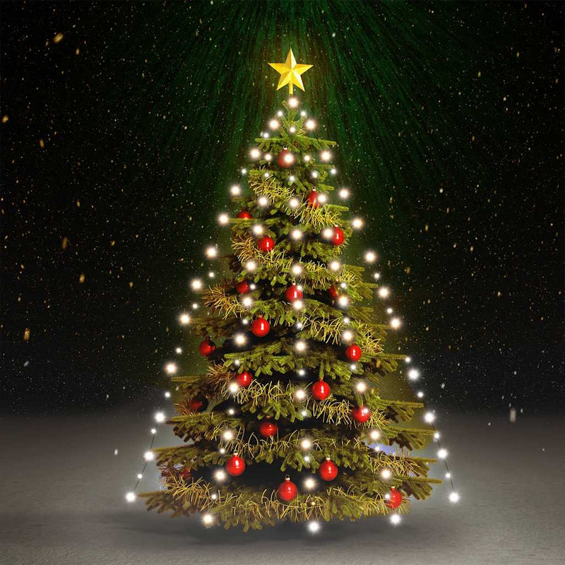 Load image into Gallery viewer, Vidaxl kerstboomverlichting met 210 led's koudwit net 210 cm
