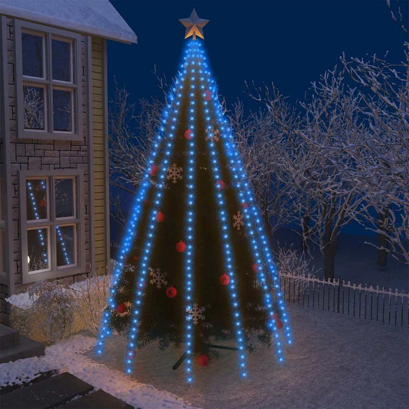 Load image into Gallery viewer, Vidaxl kerstboomverlichting met 500 led's blauw binnen buiten 500 cm
