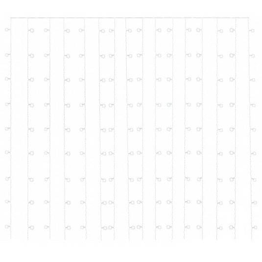 Vidaxl lichtsnoergordijn met 300 led's en 8 functies 3x3 m koudwit