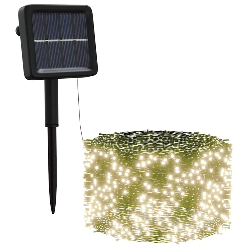 Load image into Gallery viewer, Vidaxl 5 st lichtslinger met 200 led's solar binnen buiten warmwit
