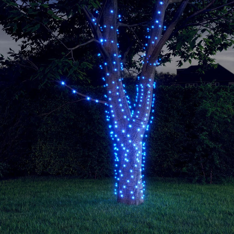 Load image into Gallery viewer, Vidaxl 5 st lichtslinger met 200 led's solar binnen buiten blauw
