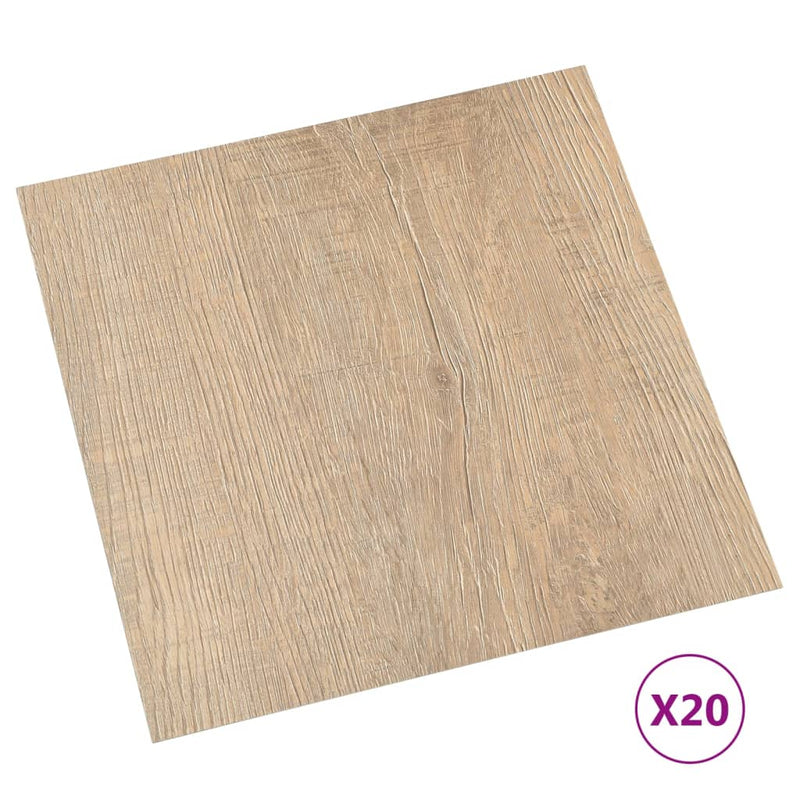 Load image into Gallery viewer, Vidaxl vloerplanken 20 st zelfklevend 1,86 m² pvc bruin
