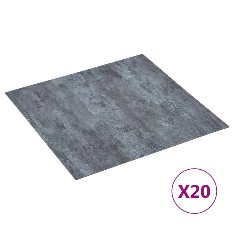 Load image into Gallery viewer, Vidaxl vloerplanken 20 st zelfklevend 1,86 m² pvc grijs marmerpatroon
