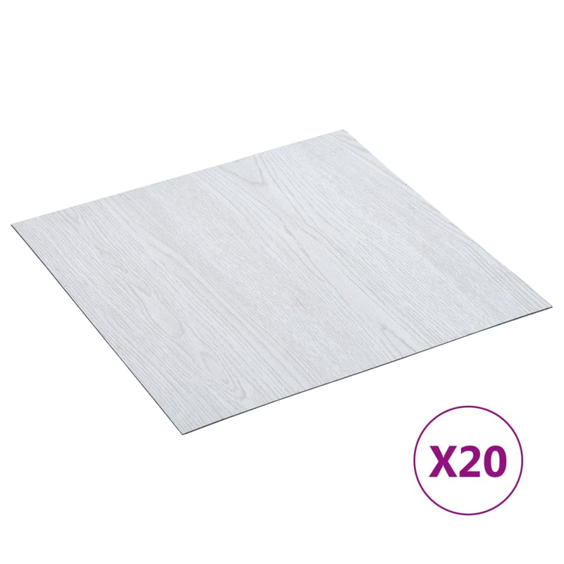 Load image into Gallery viewer, Vidaxl vloerplanken 20 st zelfklevend 1,86 m² pvc wit
