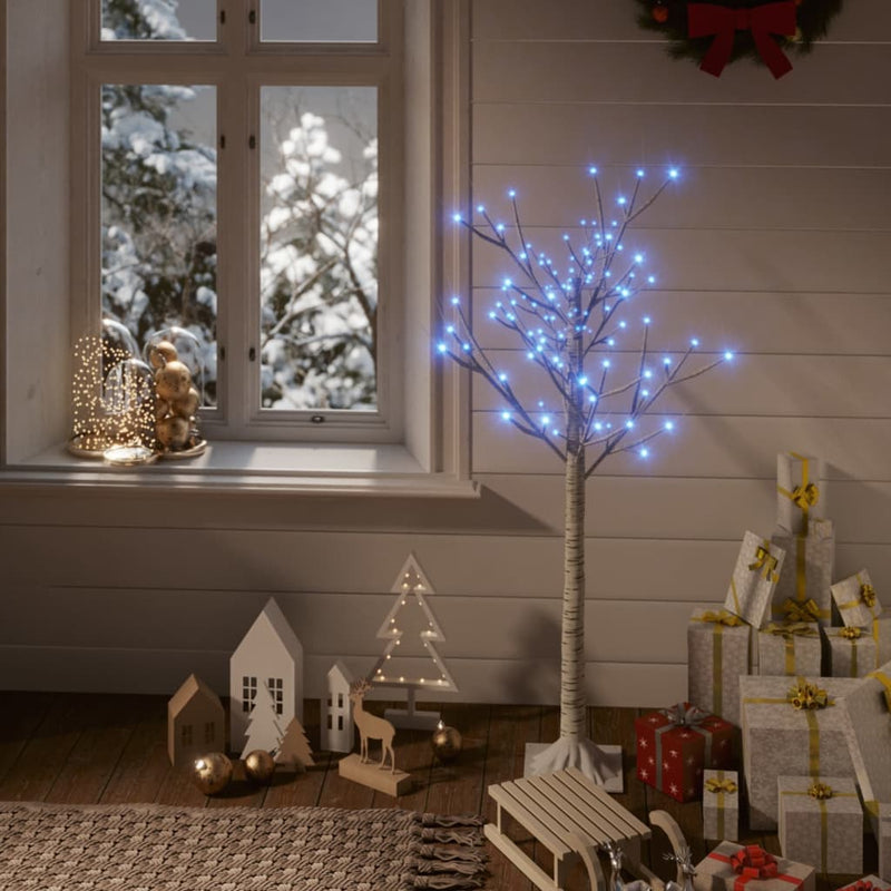 Load image into Gallery viewer, Vidaxl kerstboom wilg met 120 blauwe led's binnen en buiten 1,2 m

