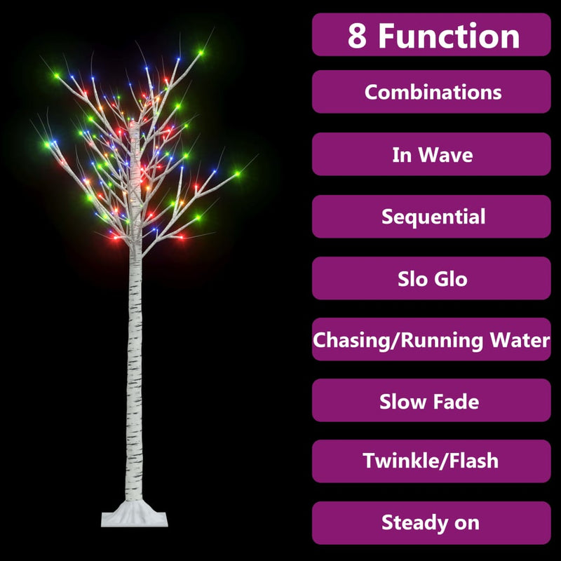 Load image into Gallery viewer, Vidaxl kerstboom wilg 140 meerkleurige led's binnen en buiten 1,5 m
