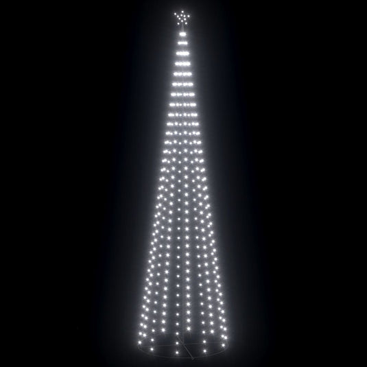 Vidaxl kegelkerstboom 752 koudwitte led's 160x500 cm